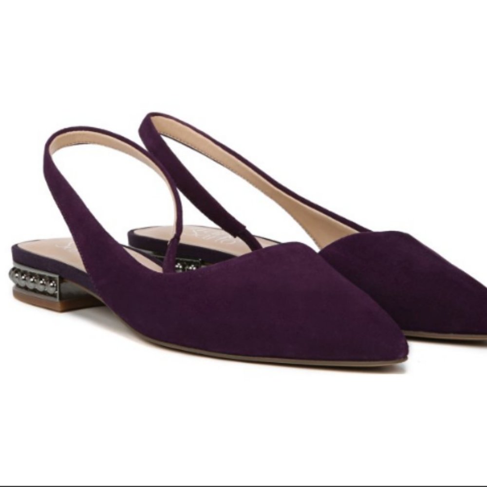 Franco Sarto Purple Suede Savanne Flat 7.5